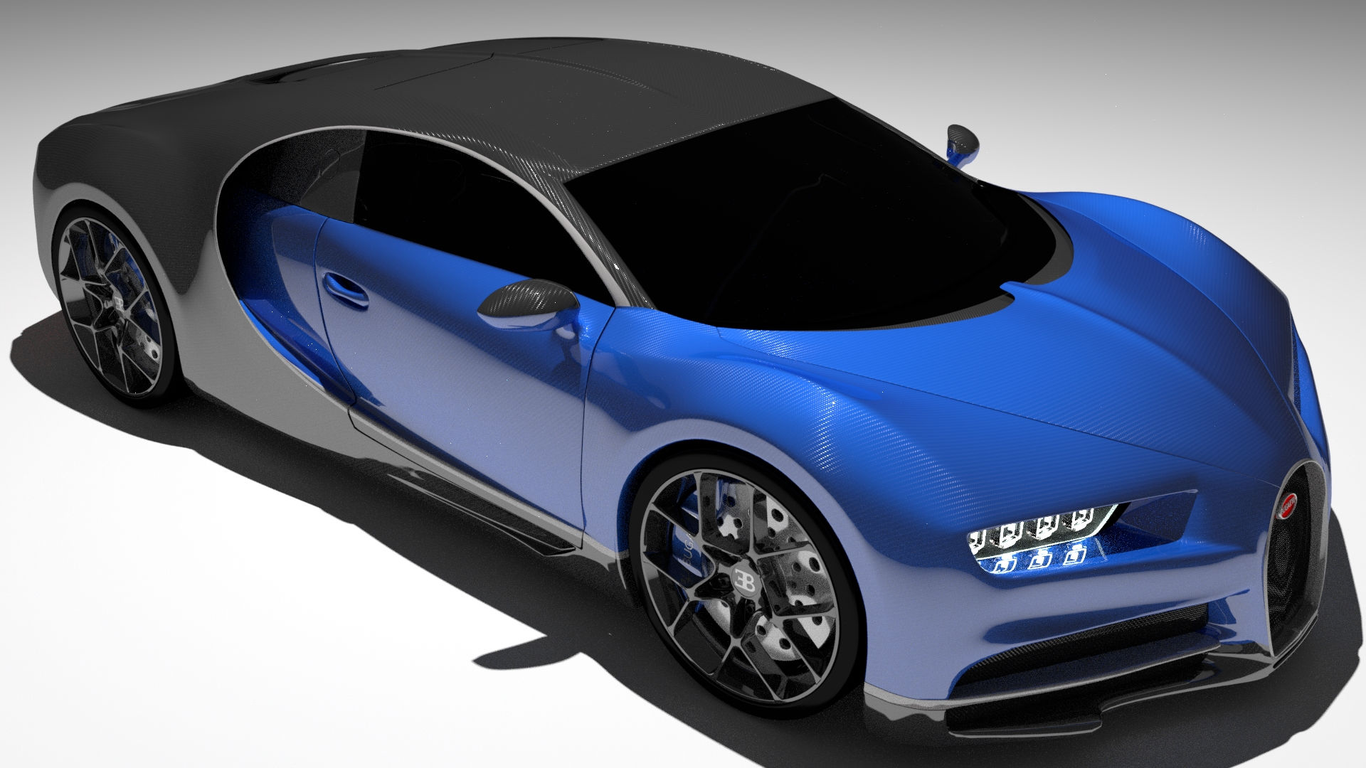 Free 3D Bugatti Chiron 2016